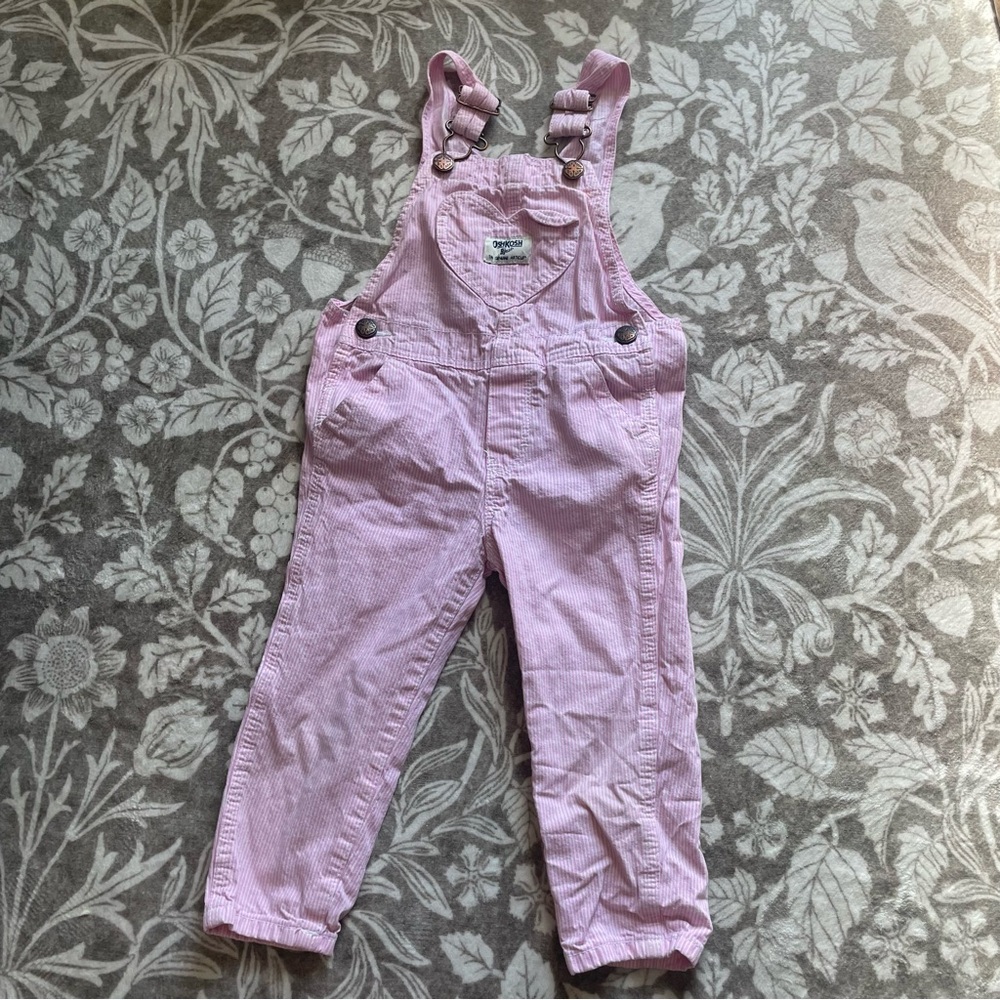 OshKosh B'gosh Pink Striped Overalls